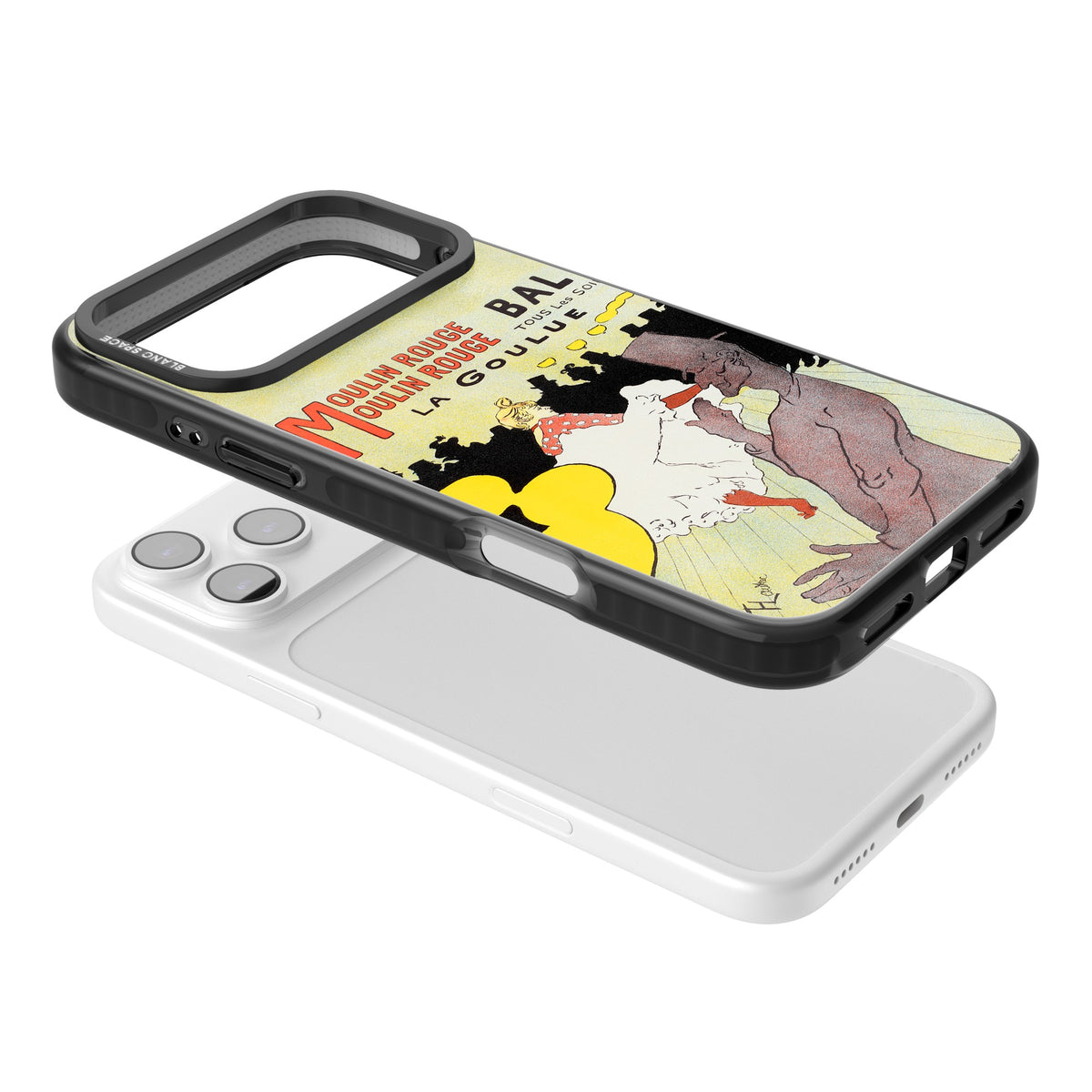 Moulin Rouge Poster iPhone 17 Pro Max Impact Black Phone Case angled