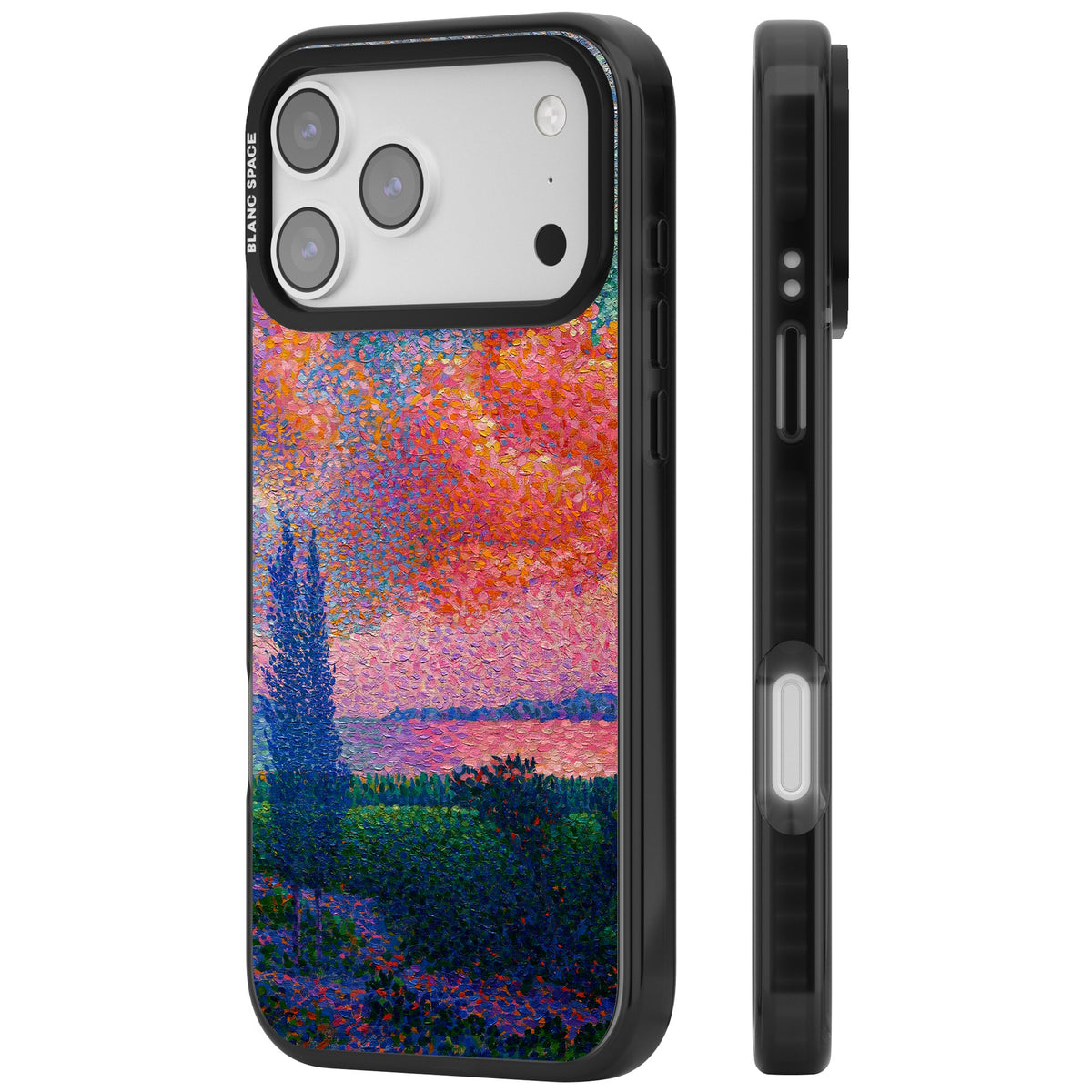 The Pink Cloud iPhone 17 Pro Max Impact Black Phone Case side