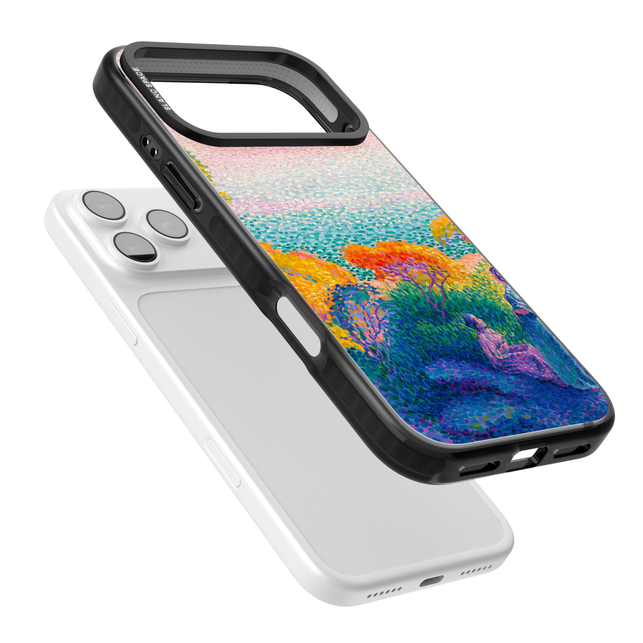 Two Women by the Shore iPhone 17 Pro Impact Black Phone Case Colours