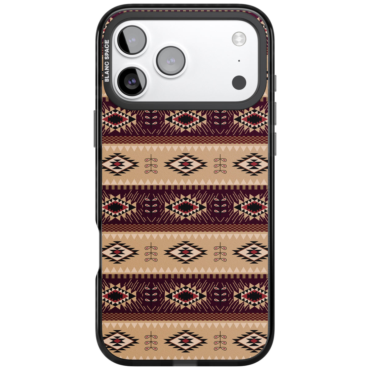 Western Poncho iPhone 17 Pro Max Impact Black Phone Case front