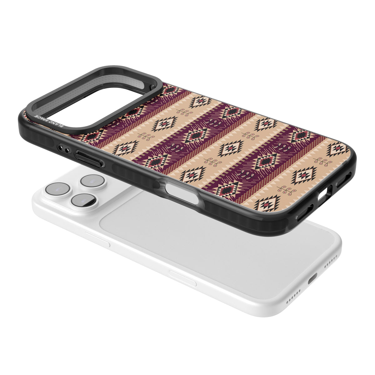 Western Poncho iPhone 17 Pro Max Impact Black Phone Case angled