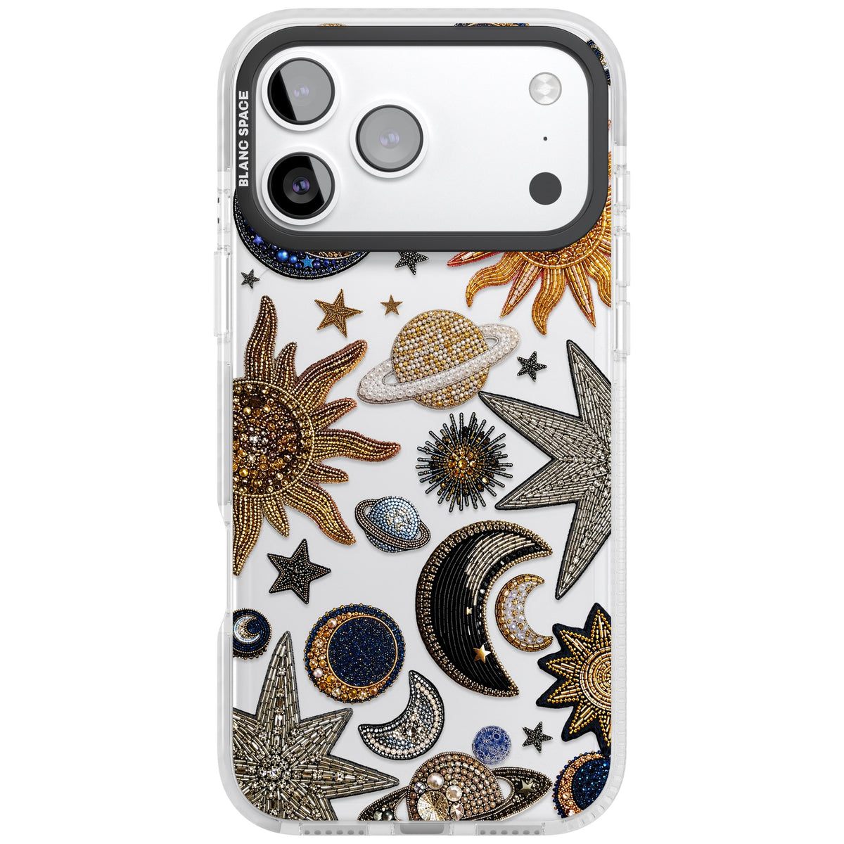 Beaded Cosmos iPhone 17 Pro Max Impact Clear Phone Case front