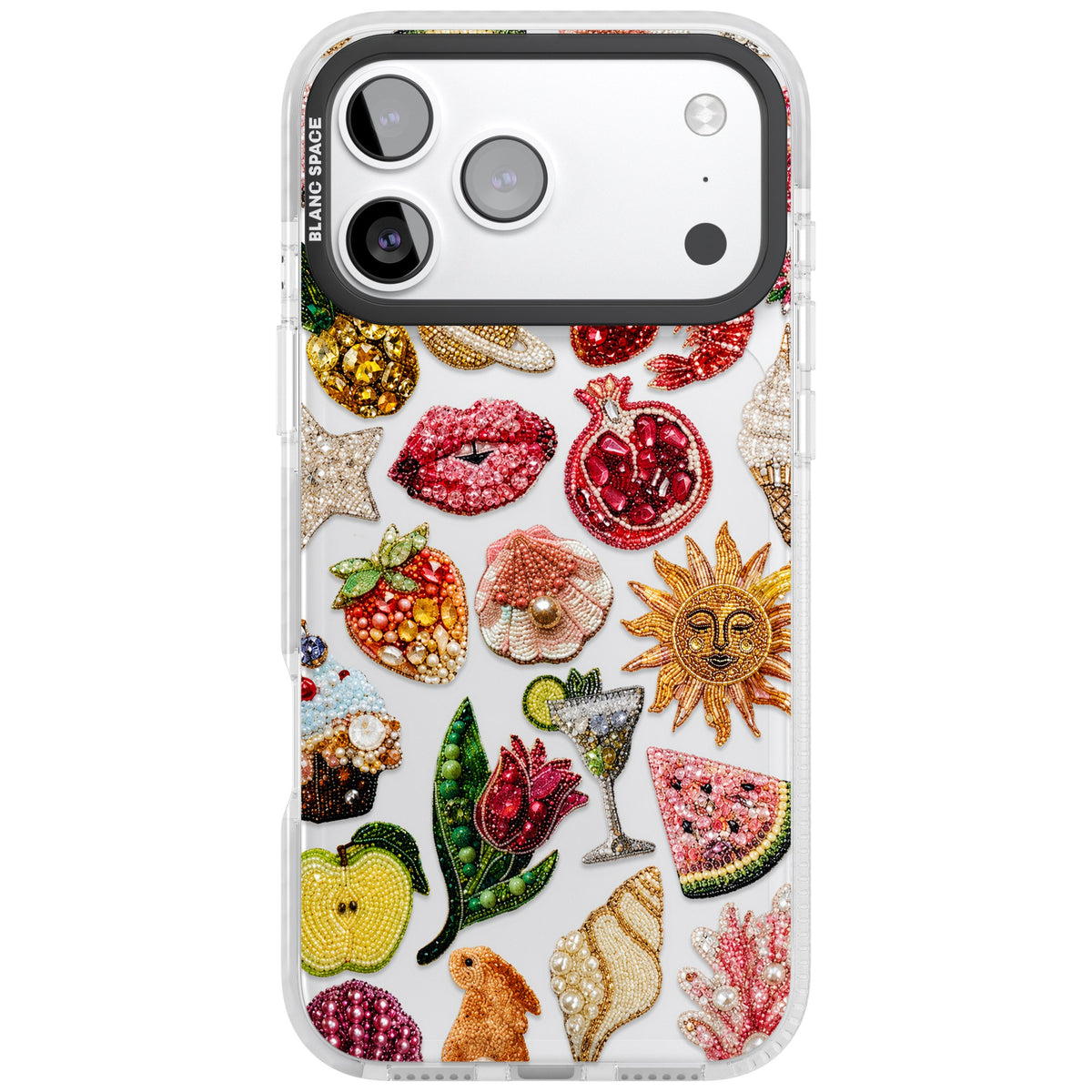 Beaded Riviera iPhone 17 Pro Max Impact Clear Phone Case front