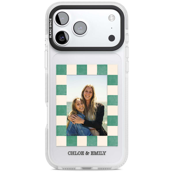 Personalised Seafoam Check Photo