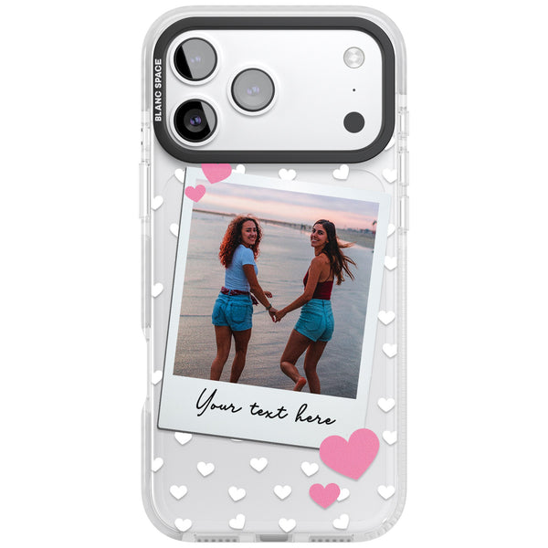 Personalised Hearts Instant Camera Photo