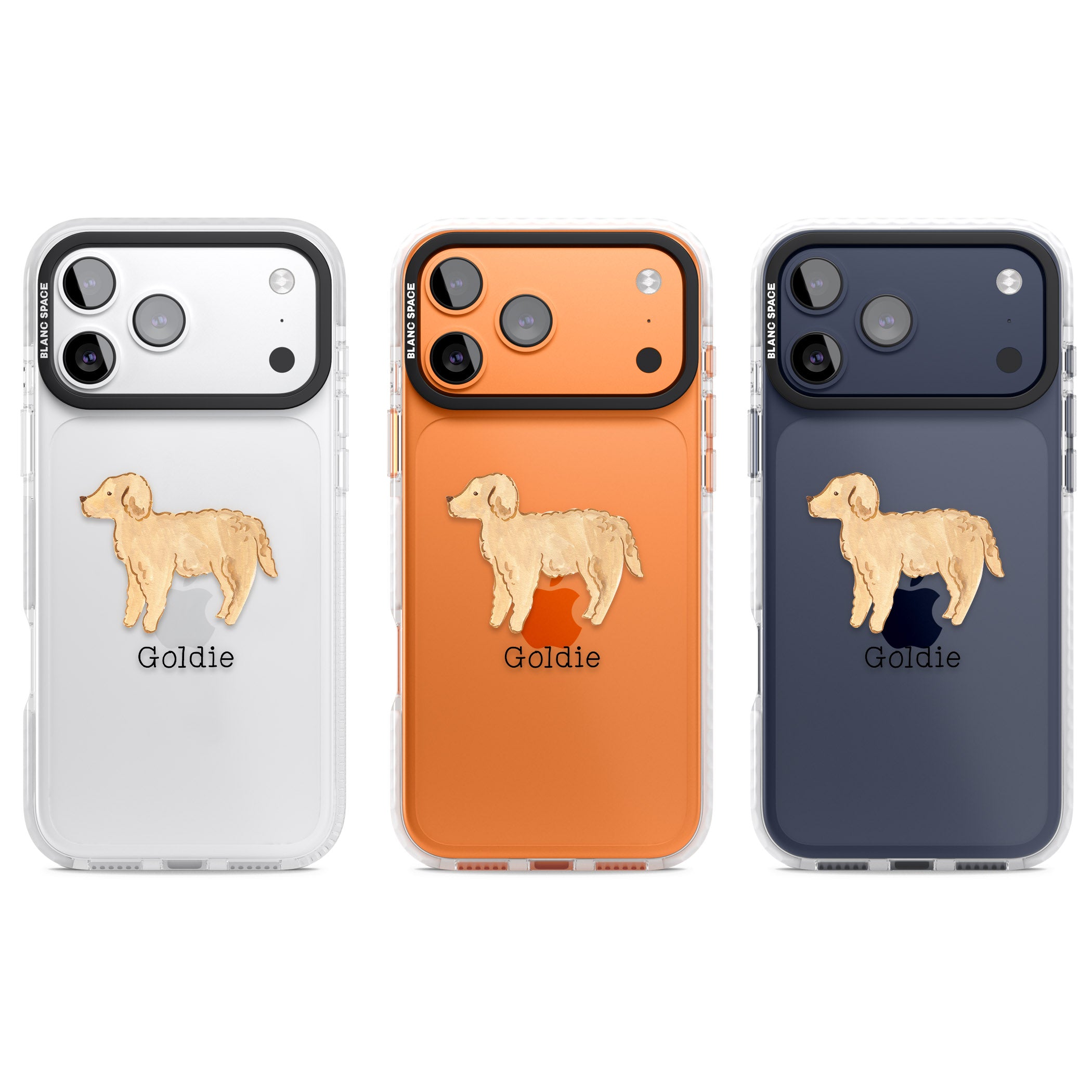 Personalised Goldendoodle iPhone 17 Pro Impact Clear Phone Case APT Impact Protection