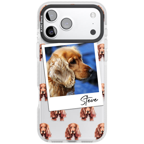 Personalised Cocker Spaniel Instant Camera Photo