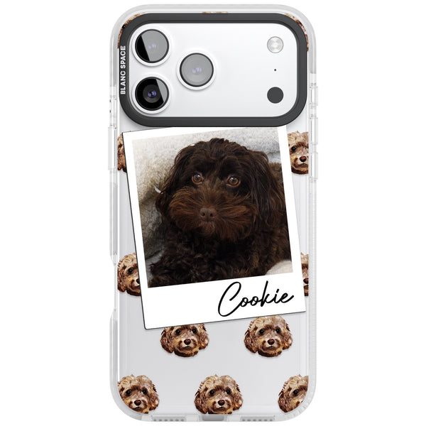 Personalised Brown Cockapoo Instant Camera Photo