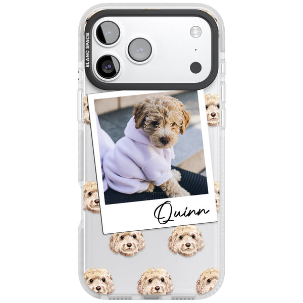 Personalised Cream Cockapoo Instant Camera Photo