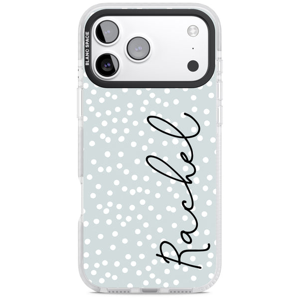 Personalised Vertical Cursive & Dots