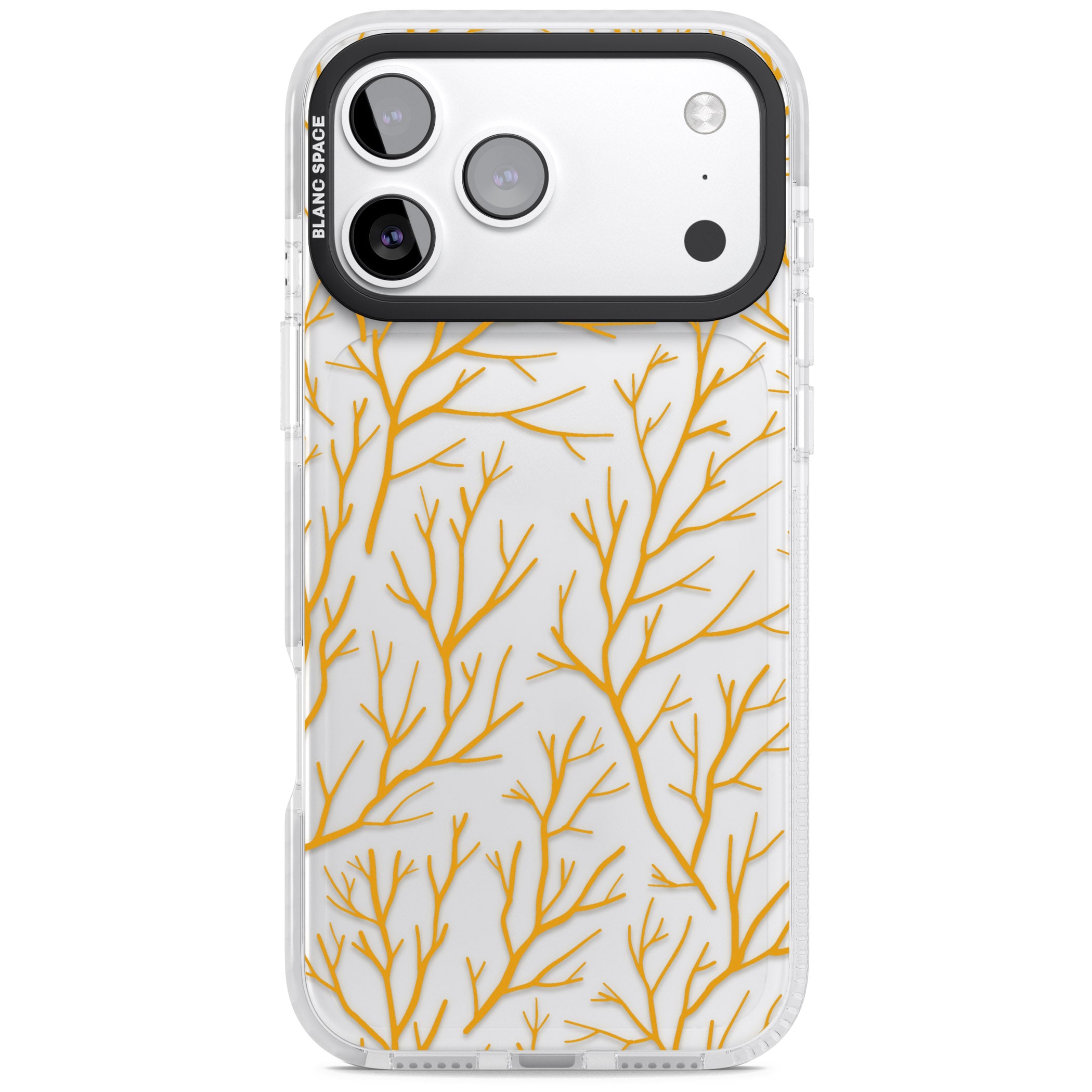 Personalised Bramble Branches iPhone 17 Pro Impact Clear Phone Case
