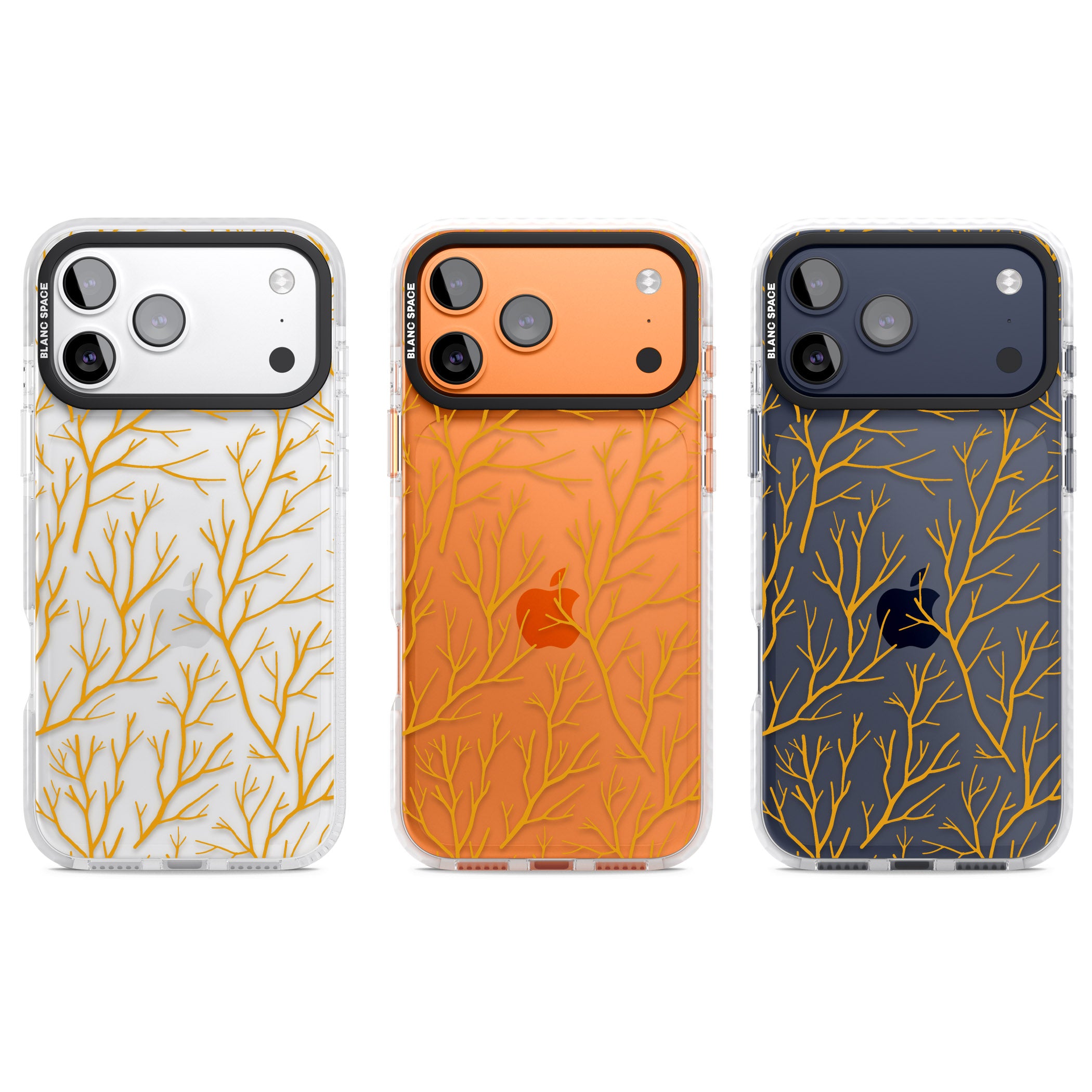 Personalised Bramble Branches iPhone 17 Pro Impact Clear Phone Case APT Impact Protection