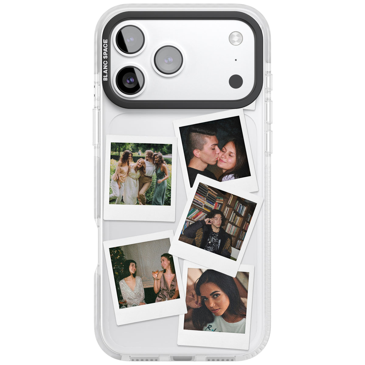 Personalised Classic Instant Photos iPhone 17 Pro Max Impact Clear Phone Case front