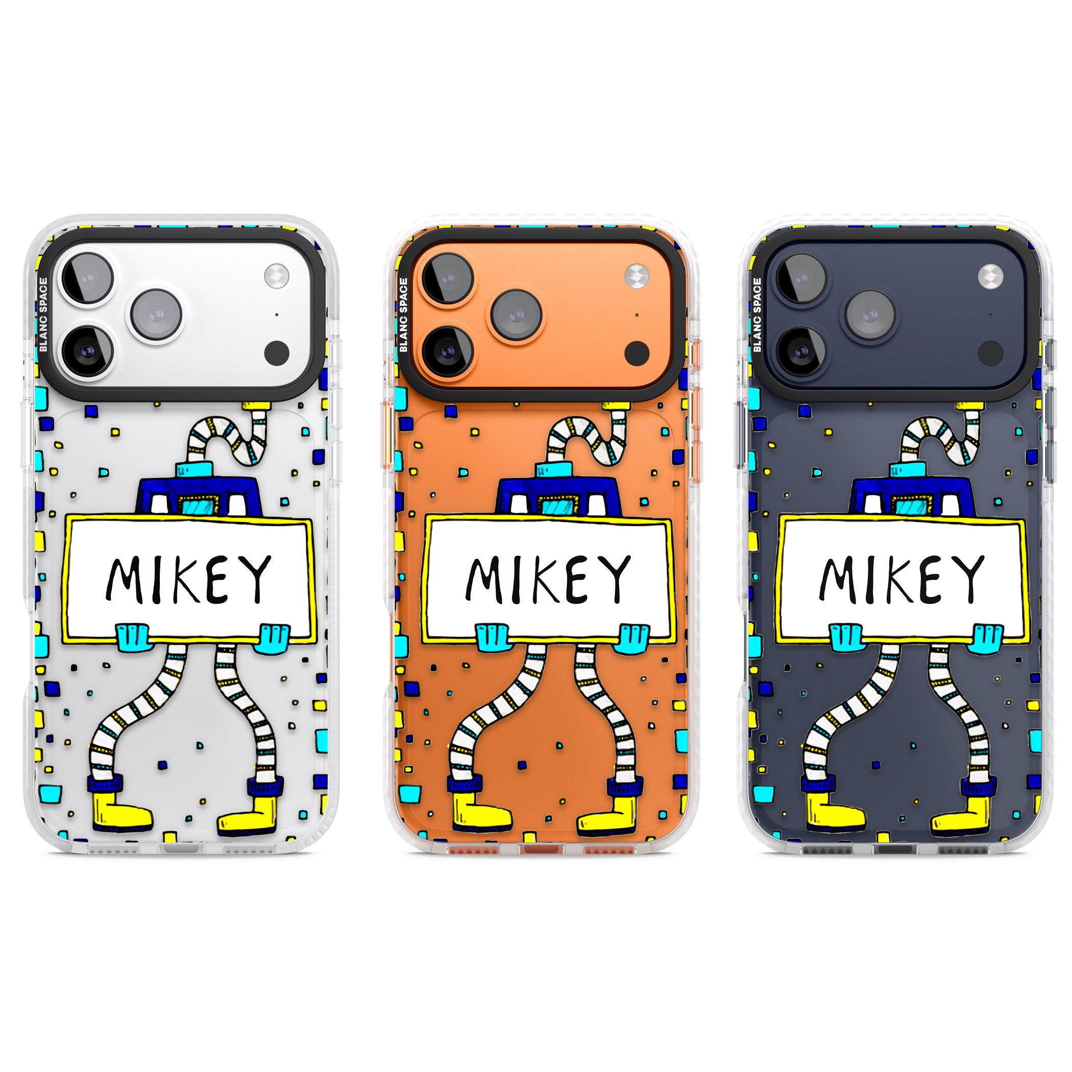 Personalised Tubes Guy iPhone 17 Pro Impact Clear Phone Case APT Impact Protection