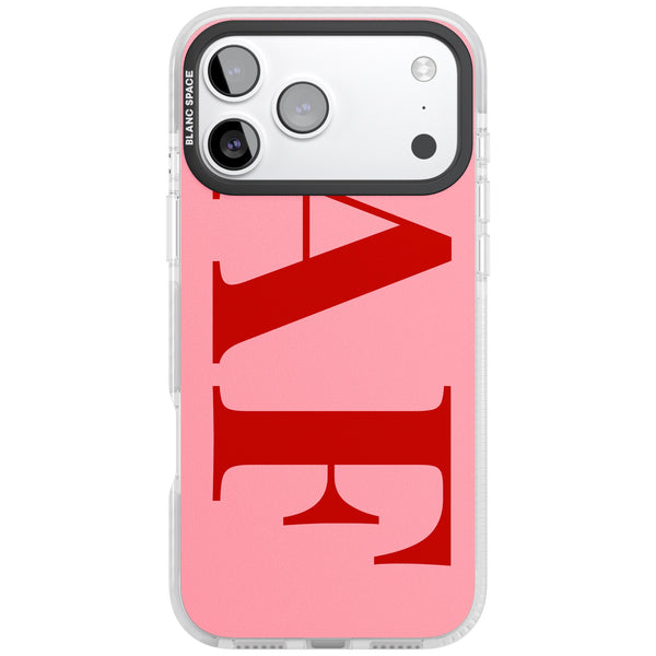 Personalised Red & Pink Letters
