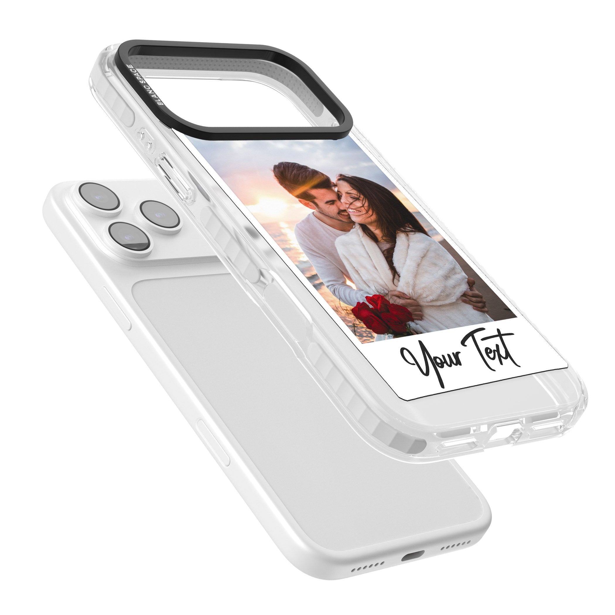 Personalised Instant Camera Photo iPhone 17 Pro Impact Clear Phone Case Colours