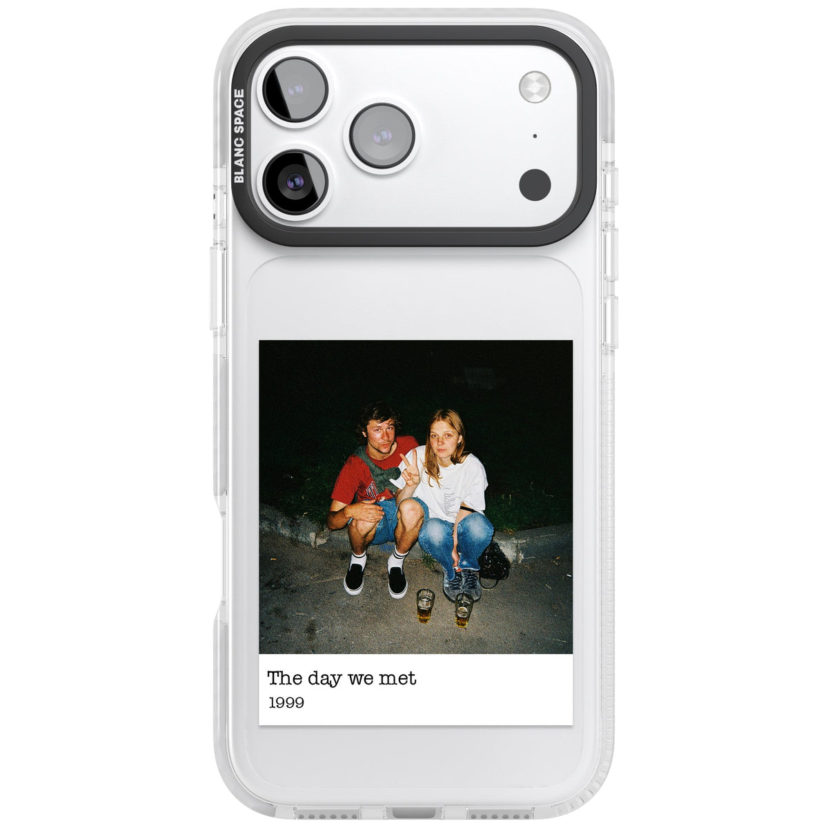 Personalised Photo Memory iPhone 17 Pro Max Impact Clear Phone Case front