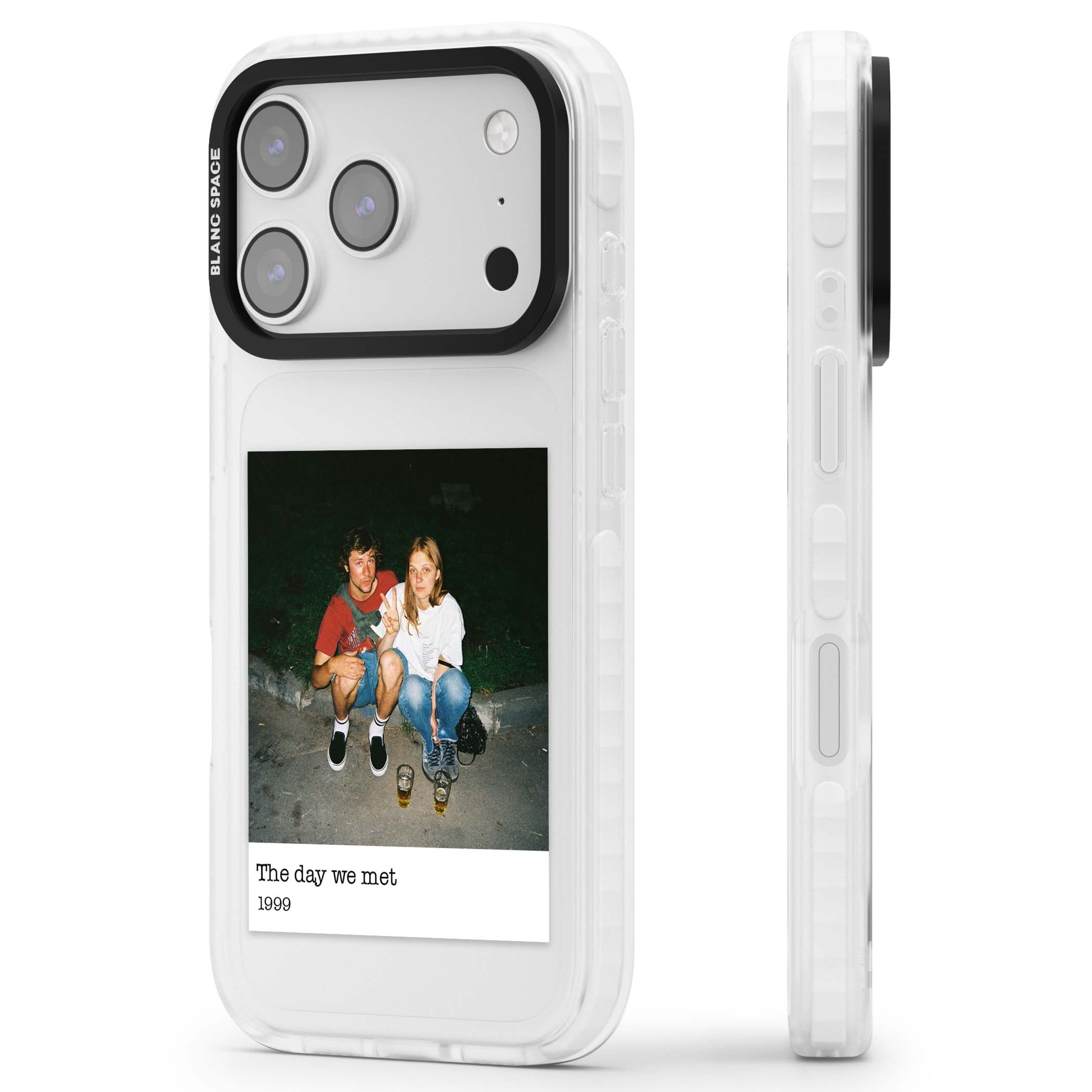 Photo Memory minimal iPhone case | Black Impact case for iPhone 17 Pro, iPhone 17 Pro Max