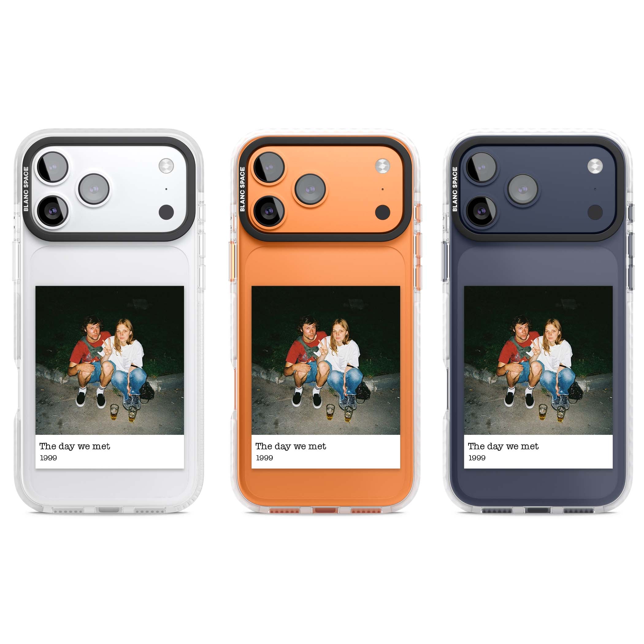 Photo Memory minimal iPhone case | Black Impact case for iPhone 17 Pro, iPhone 17 Pro Max