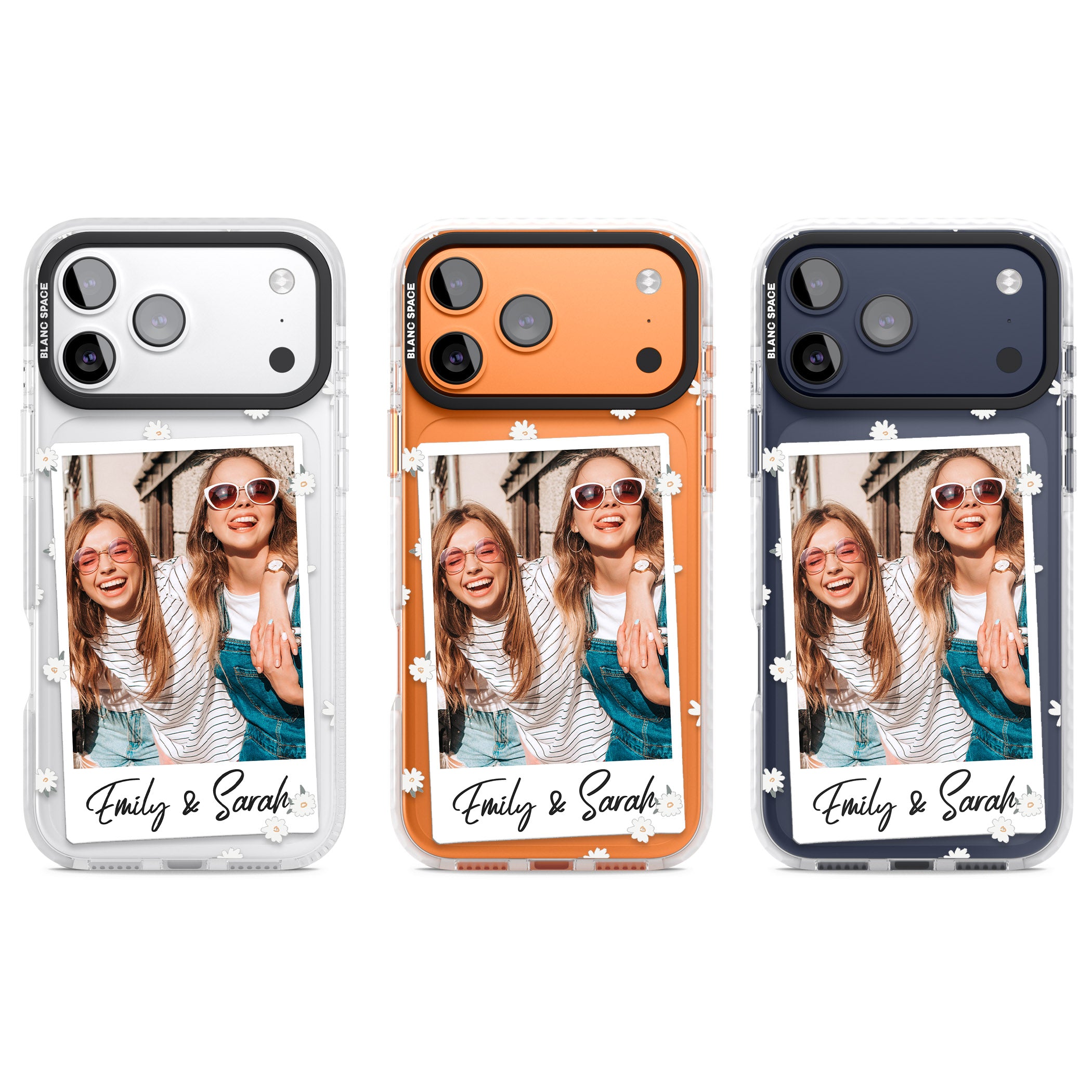 Personalised Daisy Instant Photo iPhone 17 Pro Impact Clear Phone Case APT Impact Protection