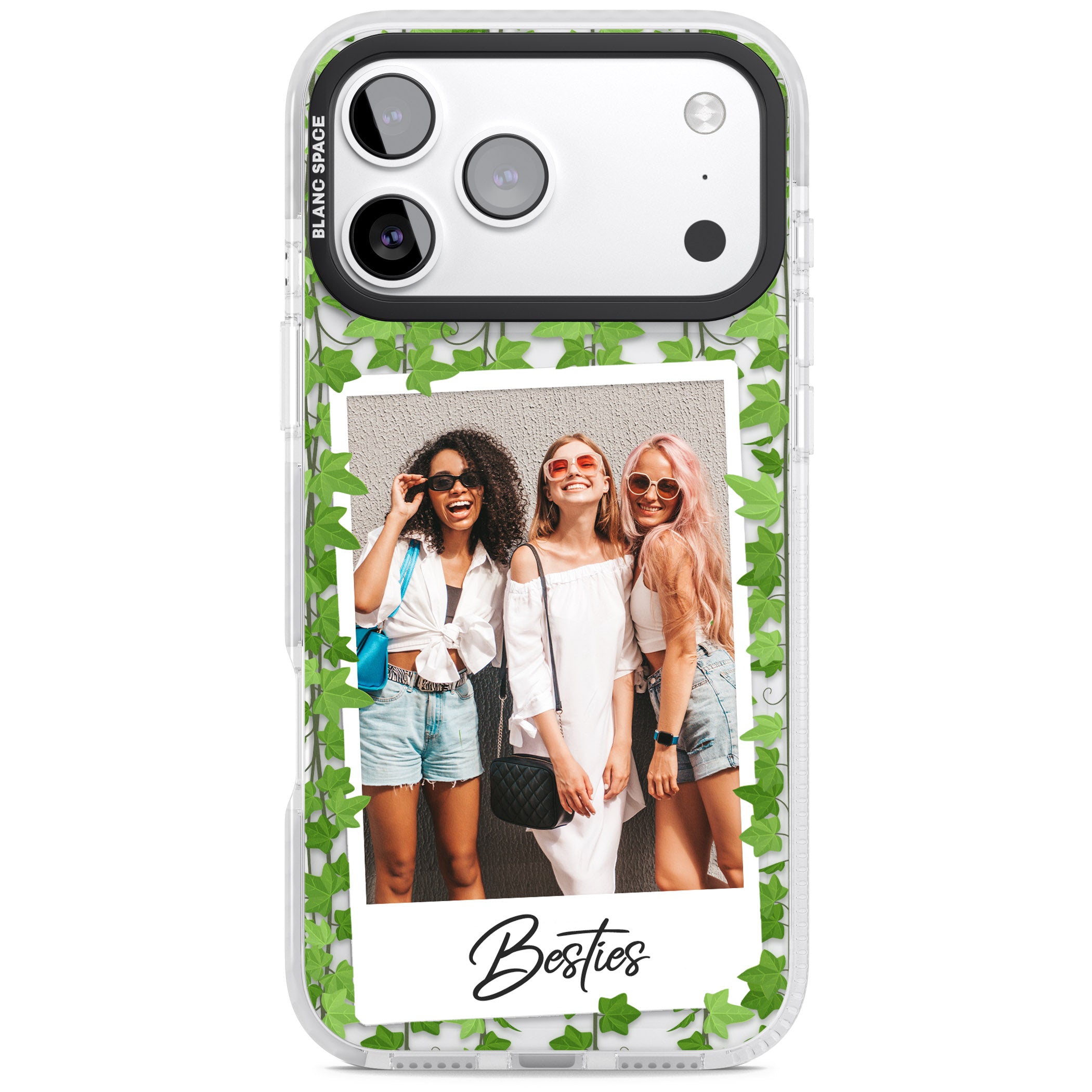 Personalised Ivy Vine Instant Photo iPhone 17 Pro Impact Clear Phone Case