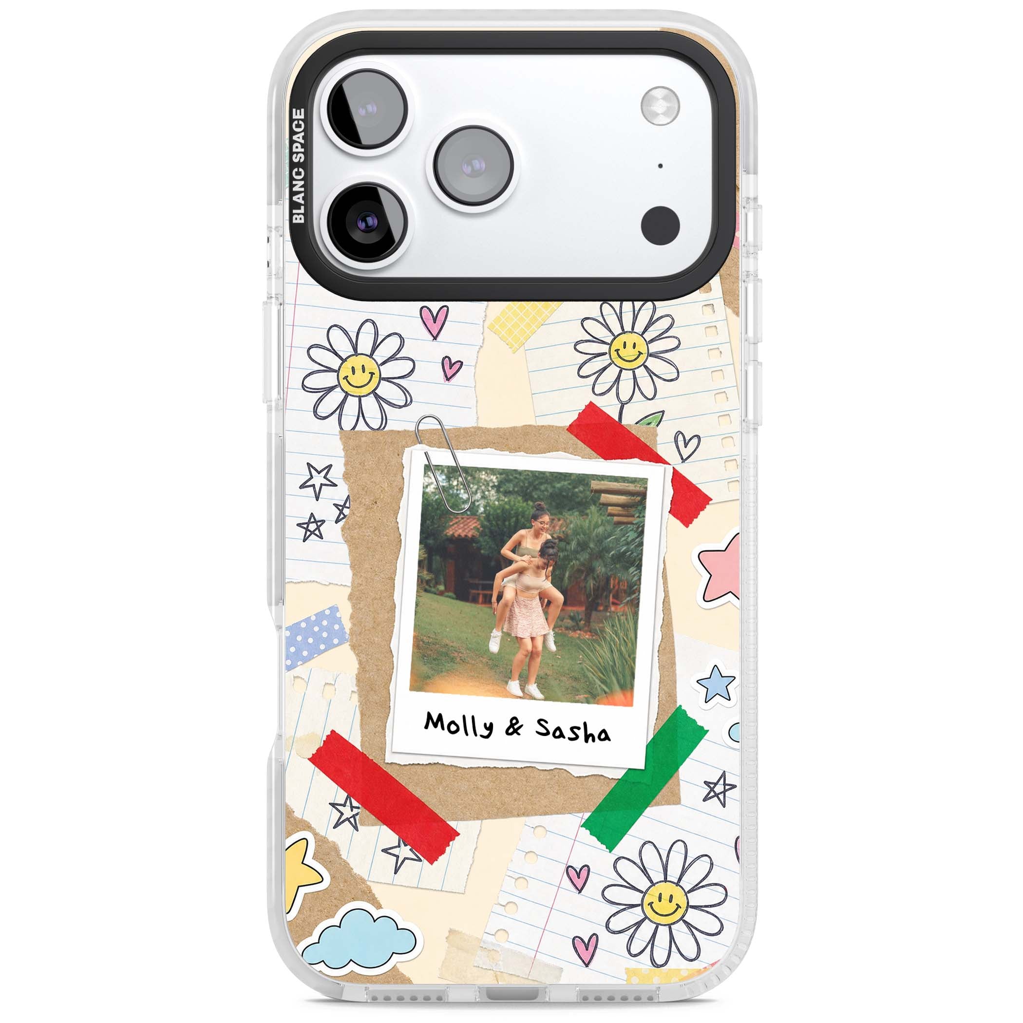Scrapbook Photo coquette iPhone case | Black Impact case for iPhone 17 Pro, iPhone 17 Pro Max