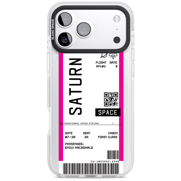 Personalised Saturn Travel Ticket