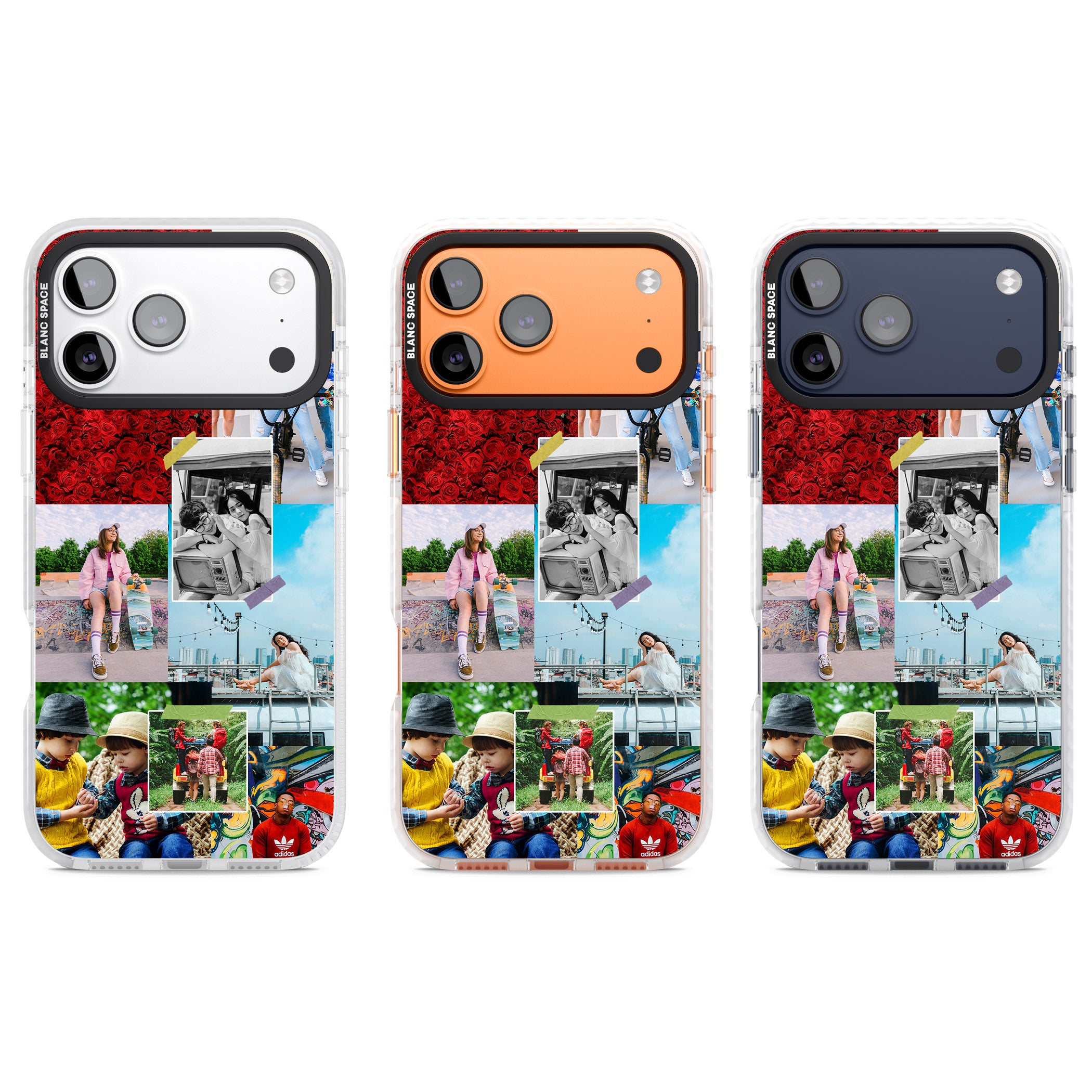 Personalised Photo Collage iPhone 17 Pro Impact Clear Phone Case APT Impact Protection