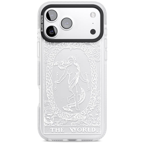 Personalised The World Tarot Card (White)