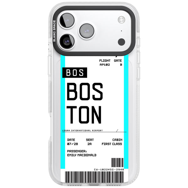 Personalised Boston Boarding Pass
