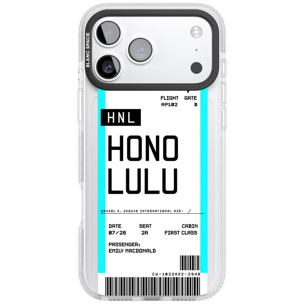 Personalised Honolulu Boarding Pass