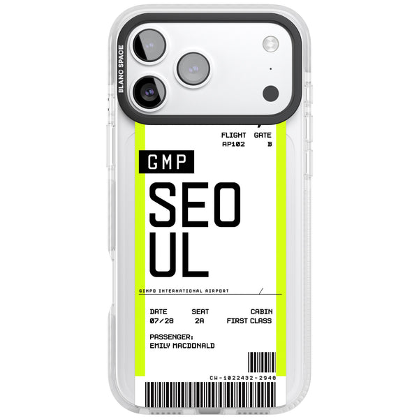 Personalised Seoul Boarding Pass