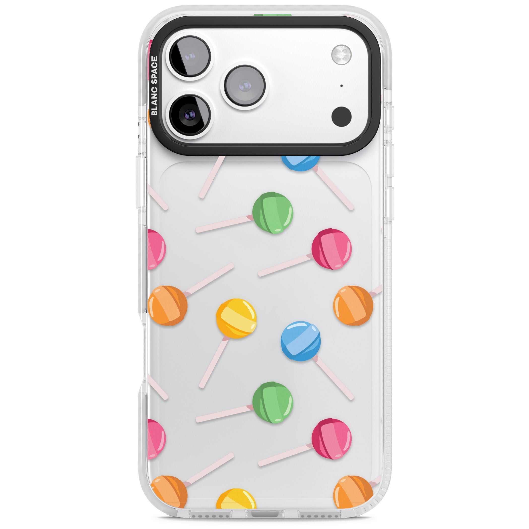 Lollipop Pattern iPhone 17 Pro Impact Clear Phone Case