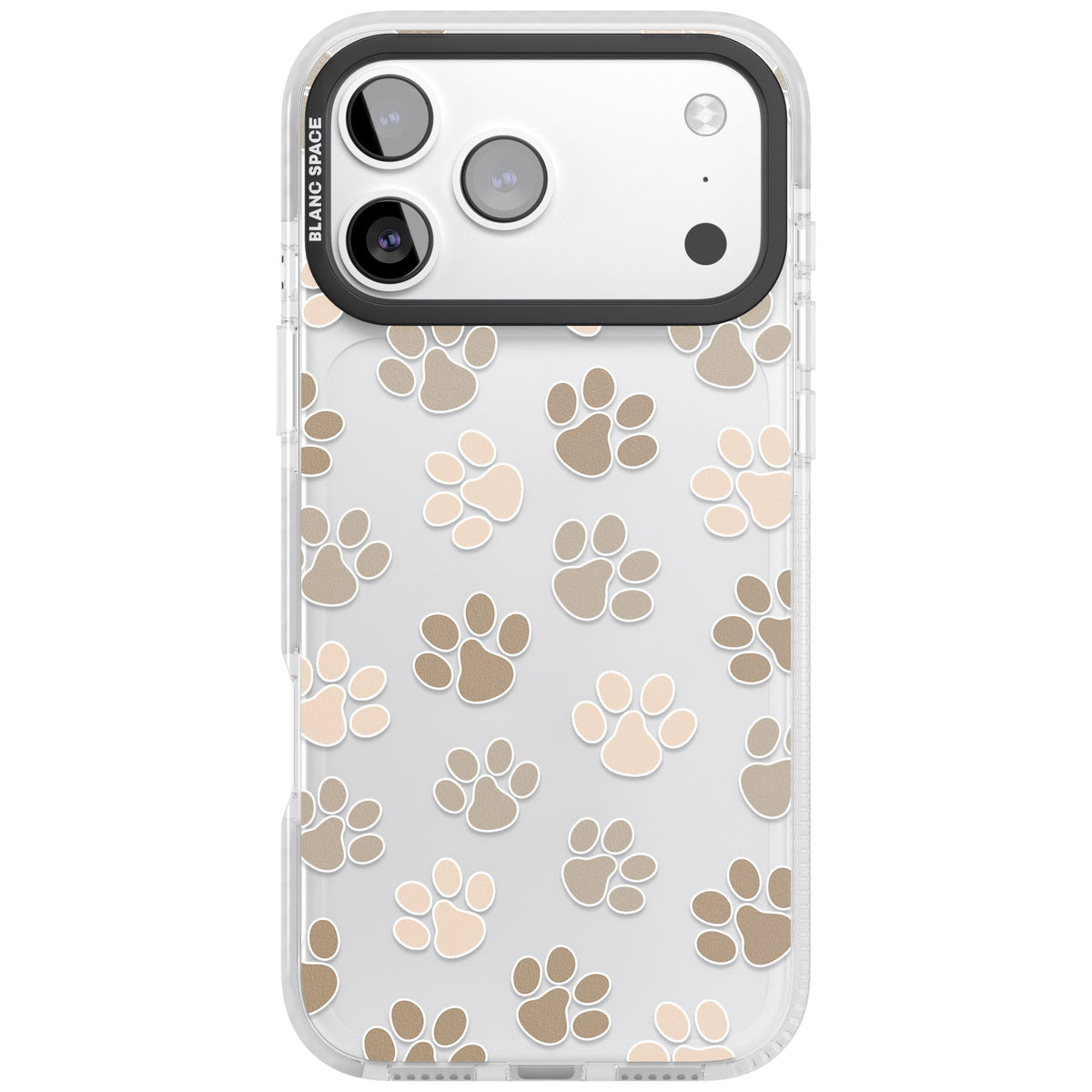 Paw Prints iPhone 17 Pro Max Impact Clear Phone Case front