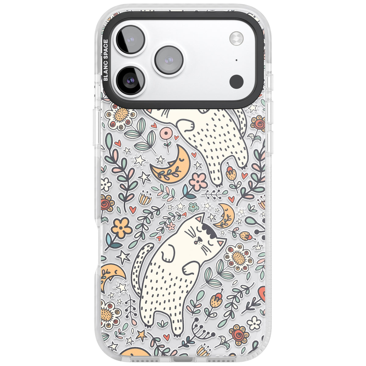 Whisker Dreams iPhone 17 Pro Max Impact Clear Phone Case front