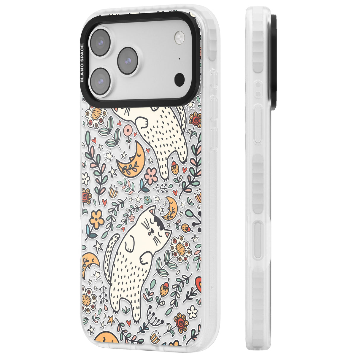 Whisker Dreams iPhone 17 Pro Max Impact Clear Phone Case side