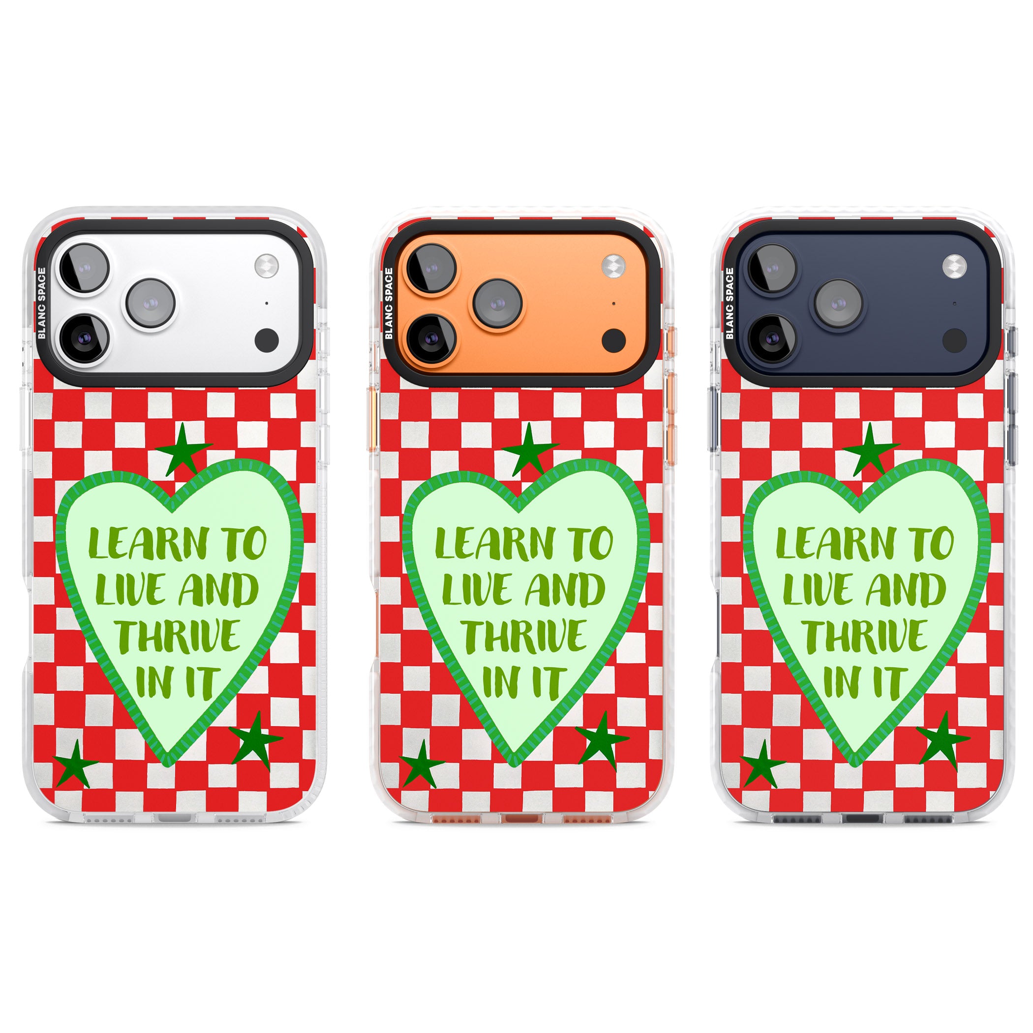 Learn To Live iPhone 17 Pro Impact Clear Phone Case APT Impact Protection