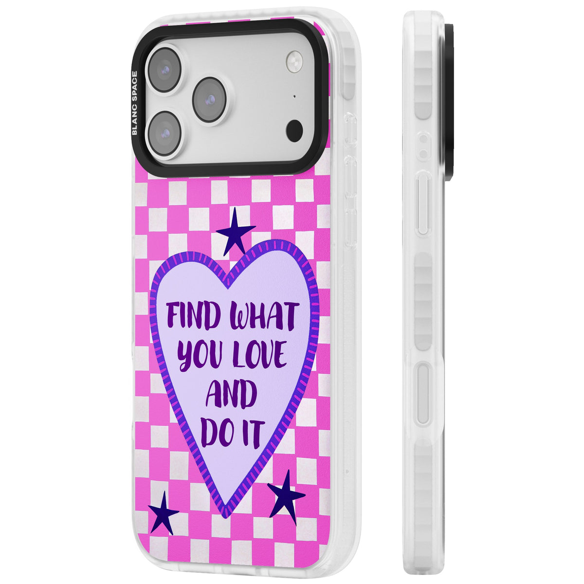 Find What You Love iPhone 17 Pro Max Impact Clear Phone Case side