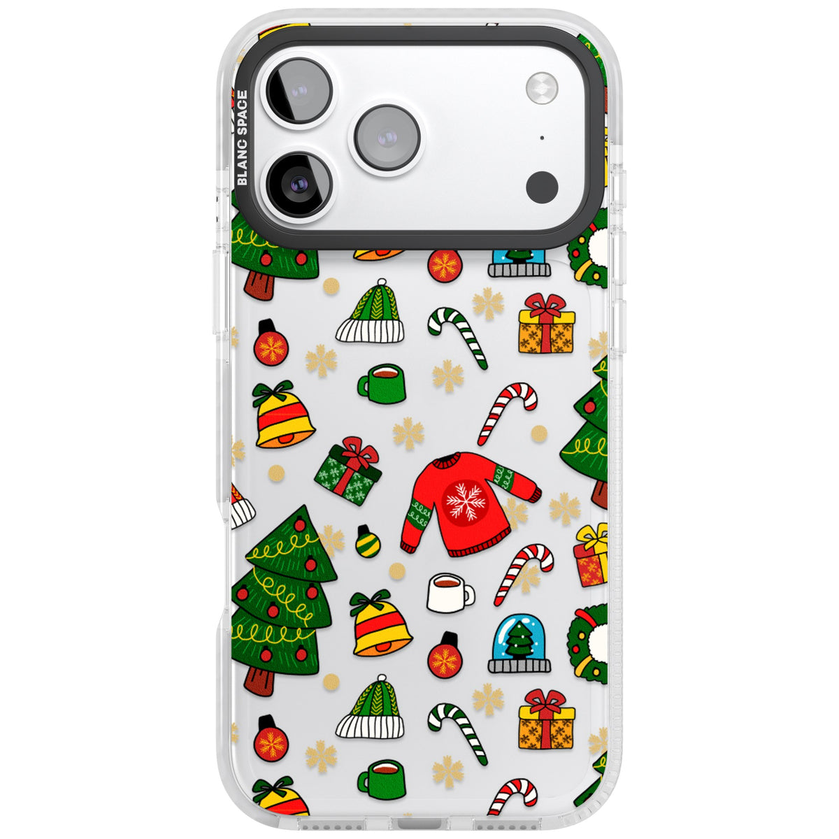 Holiday Medley iPhone 17 Pro Max Impact Clear Phone Case front