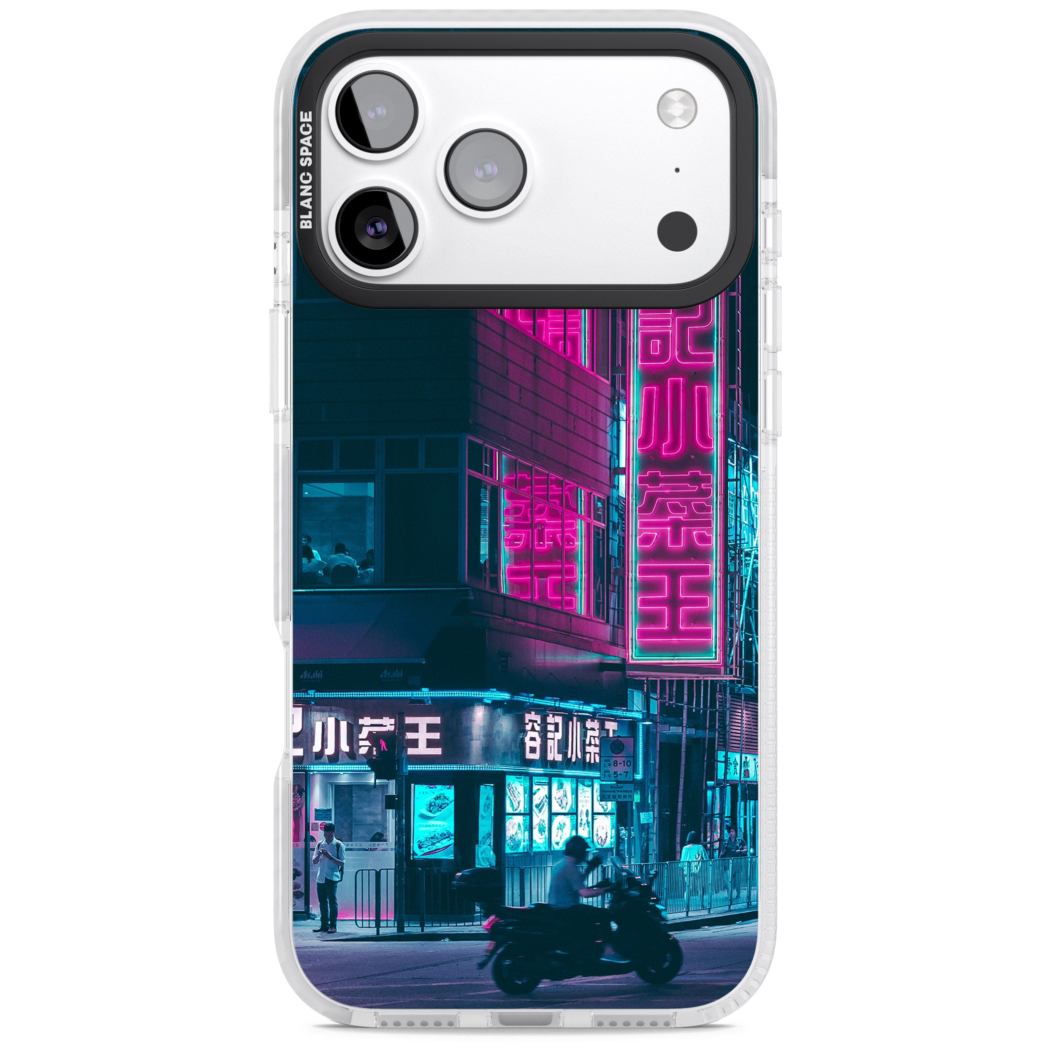 Neon City Ride iPhone 17 Pro Impact Clear Phone Case
