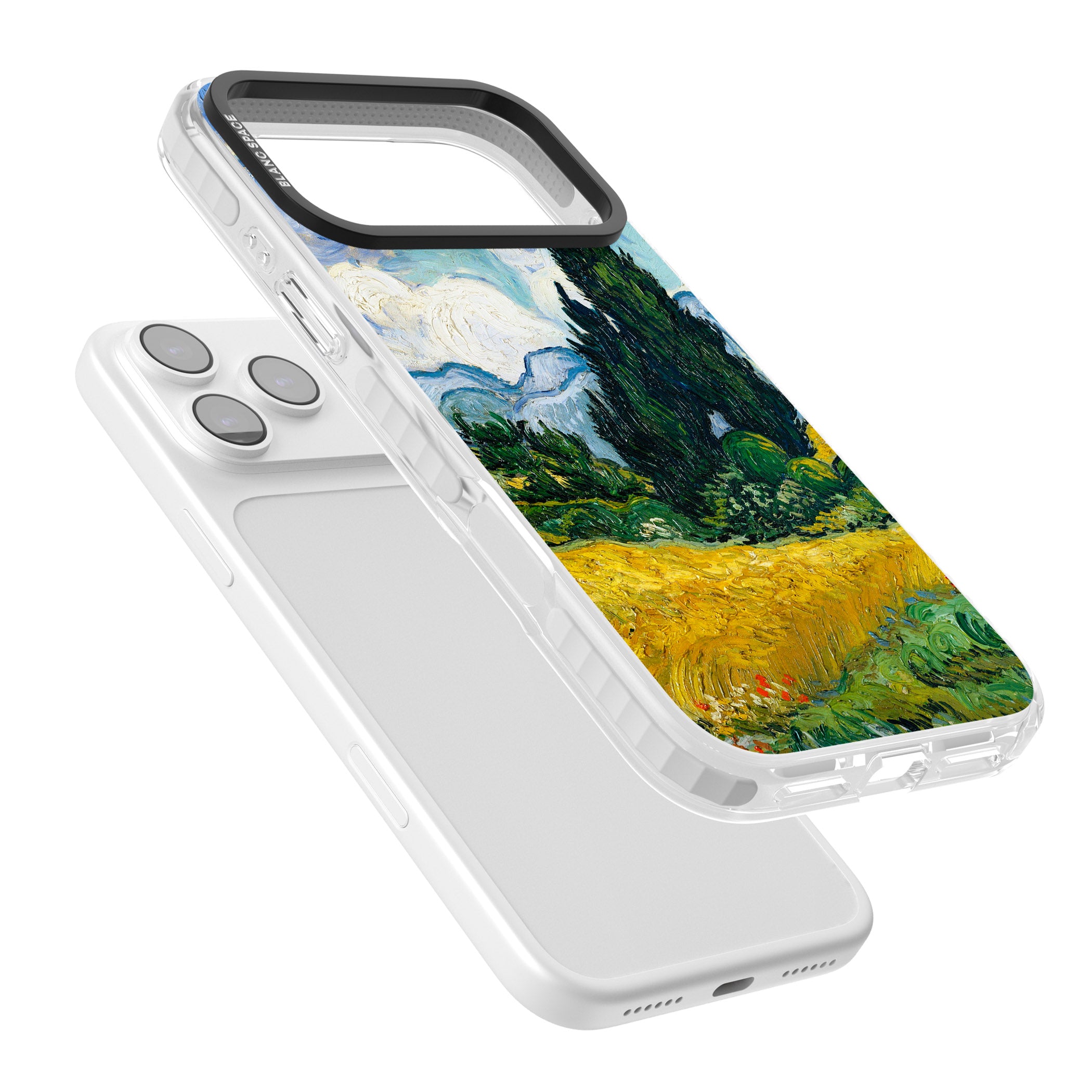 Wheat Field With Cypresses By Vincent Van Gogh iPhone 17 Pro Impact Clear Phone Case Colours