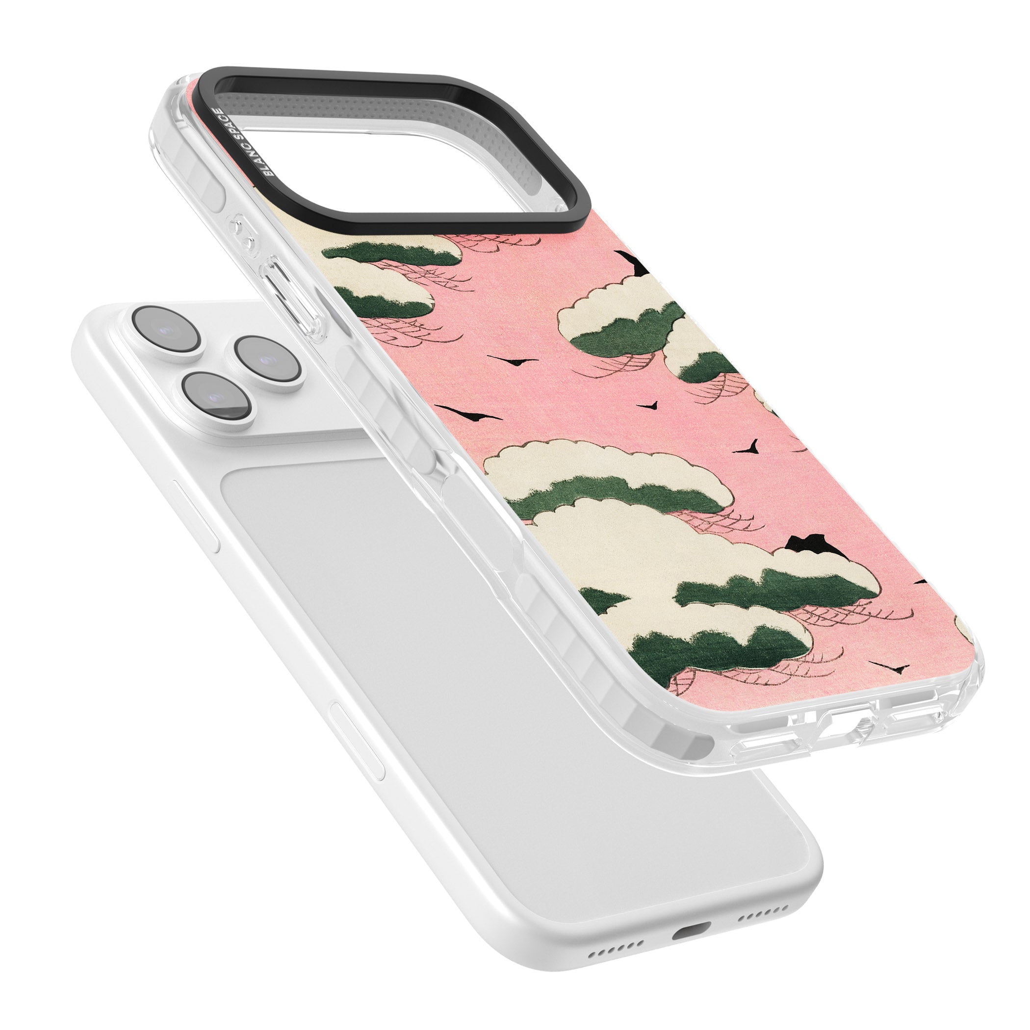 Japanese Pink Sky iPhone 17 Pro Impact Clear Phone Case Colours