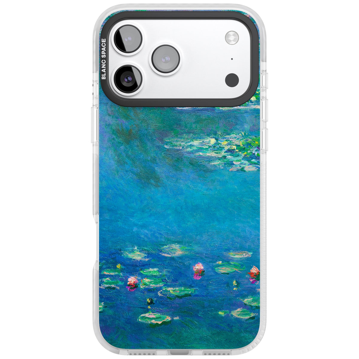 Water Lilies iPhone 17 Pro Max Impact Clear Phone Case front