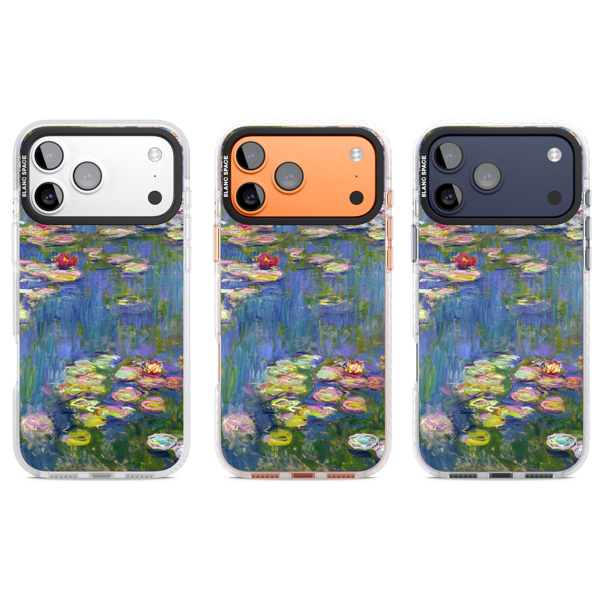 Water Lilies II iPhone 17 Pro Impact Clear Phone Case APT Impact Protection