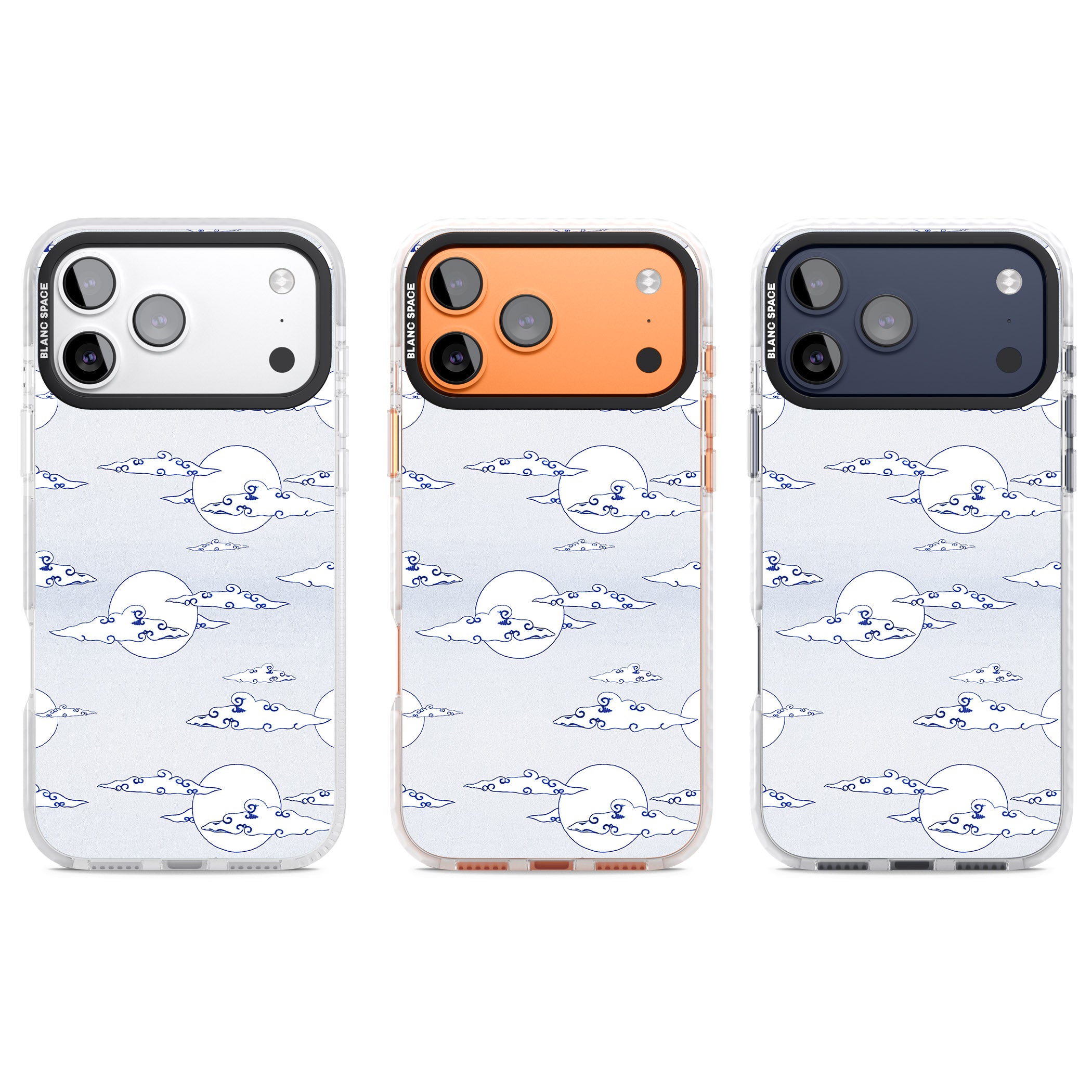 Moon & Clouds iPhone 17 Pro Impact Clear Phone Case APT Impact Protection