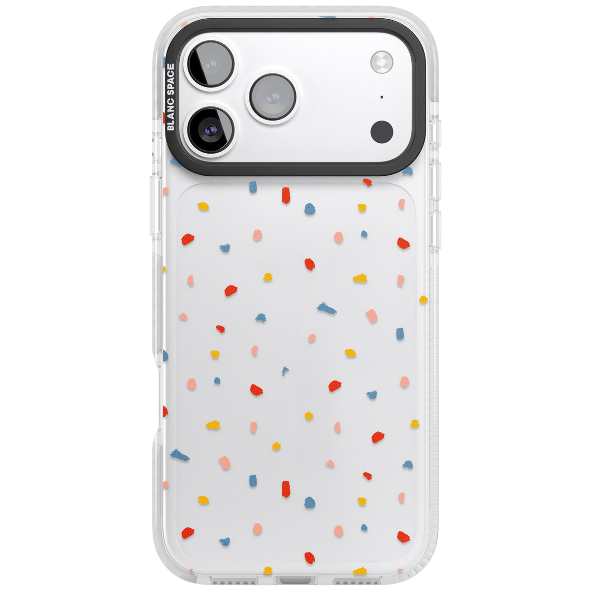 Small Confetti iPhone 17 Pro Max Impact Clear Phone Case front