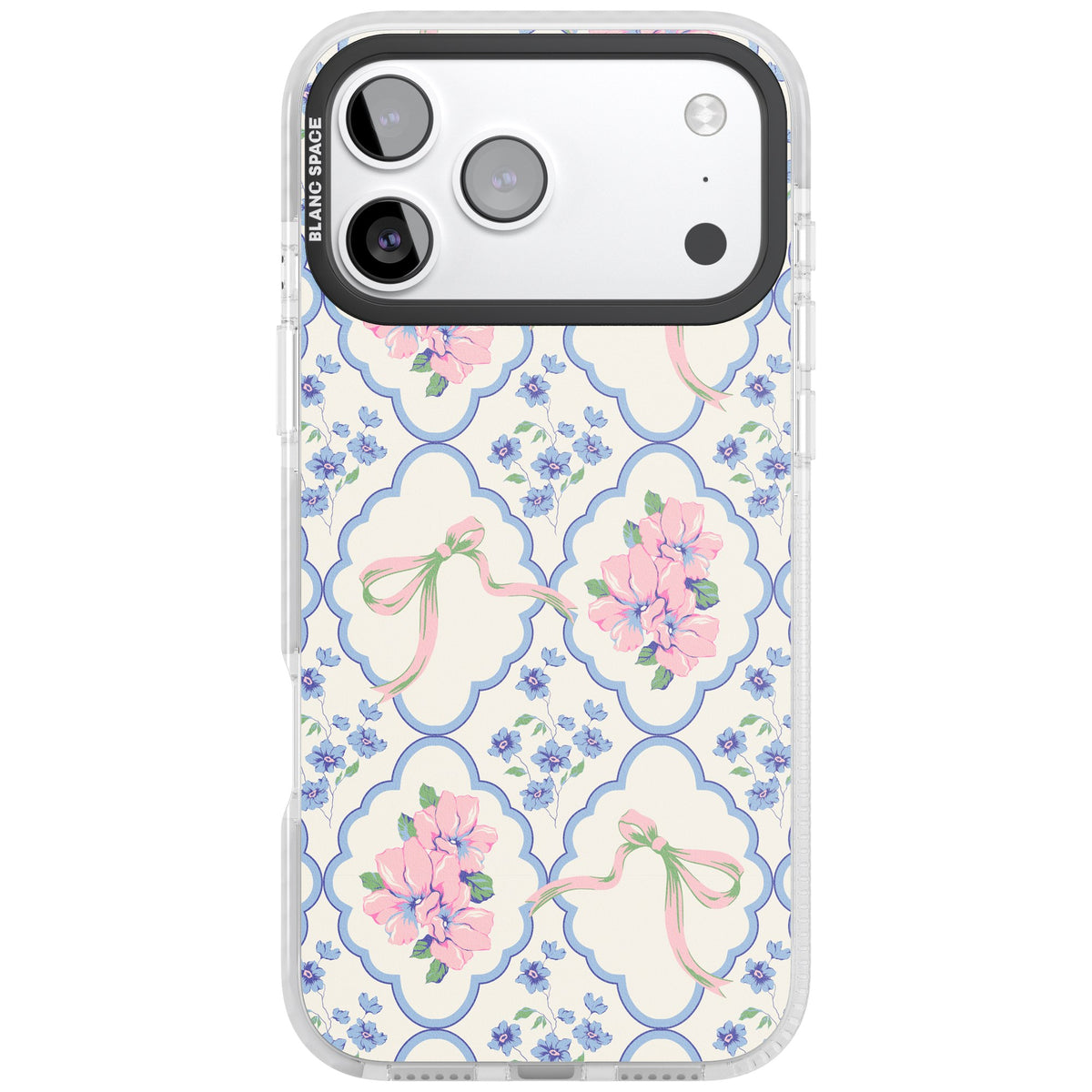 Ribbon Lattice iPhone 17 Pro Max Impact Clear Phone Case front