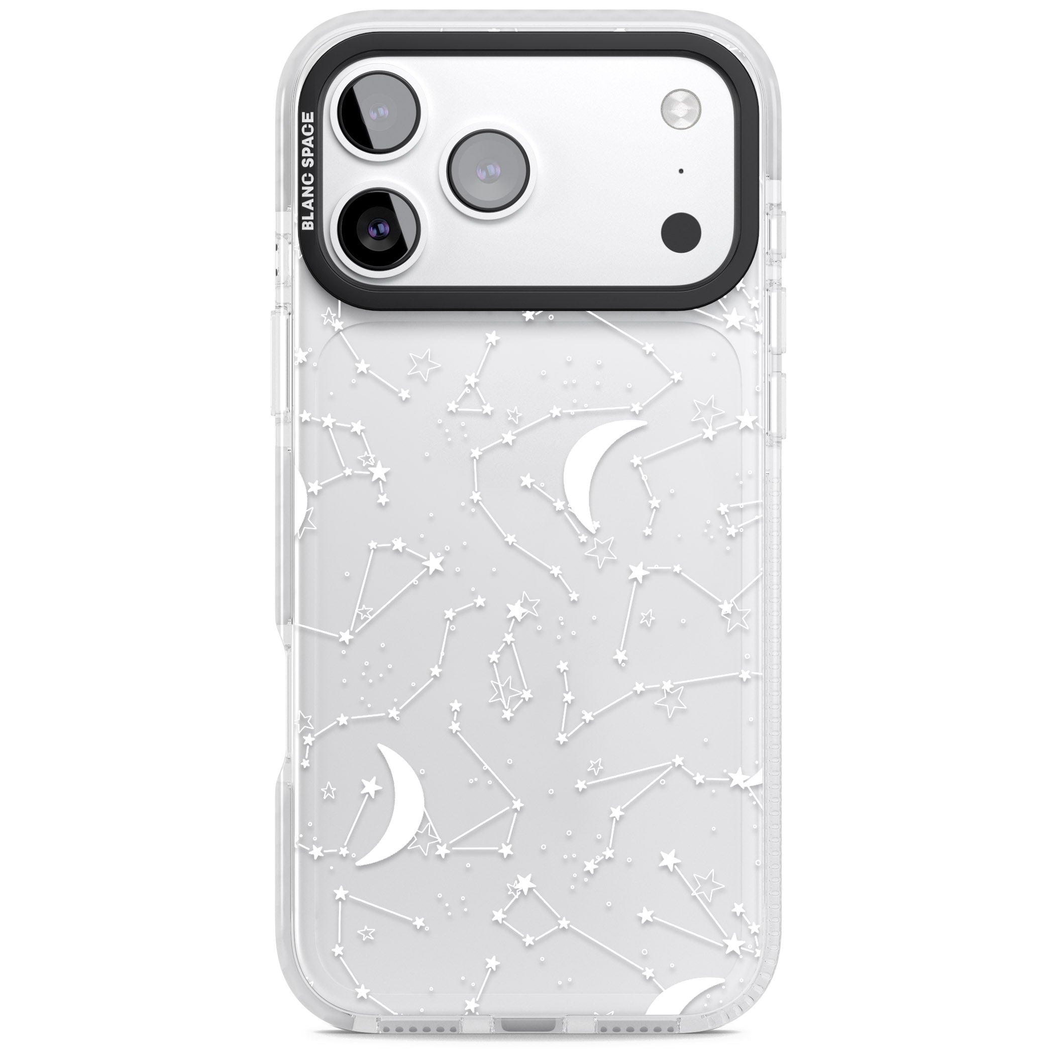 White Constellations iPhone 17 Pro Impact Clear Phone Case