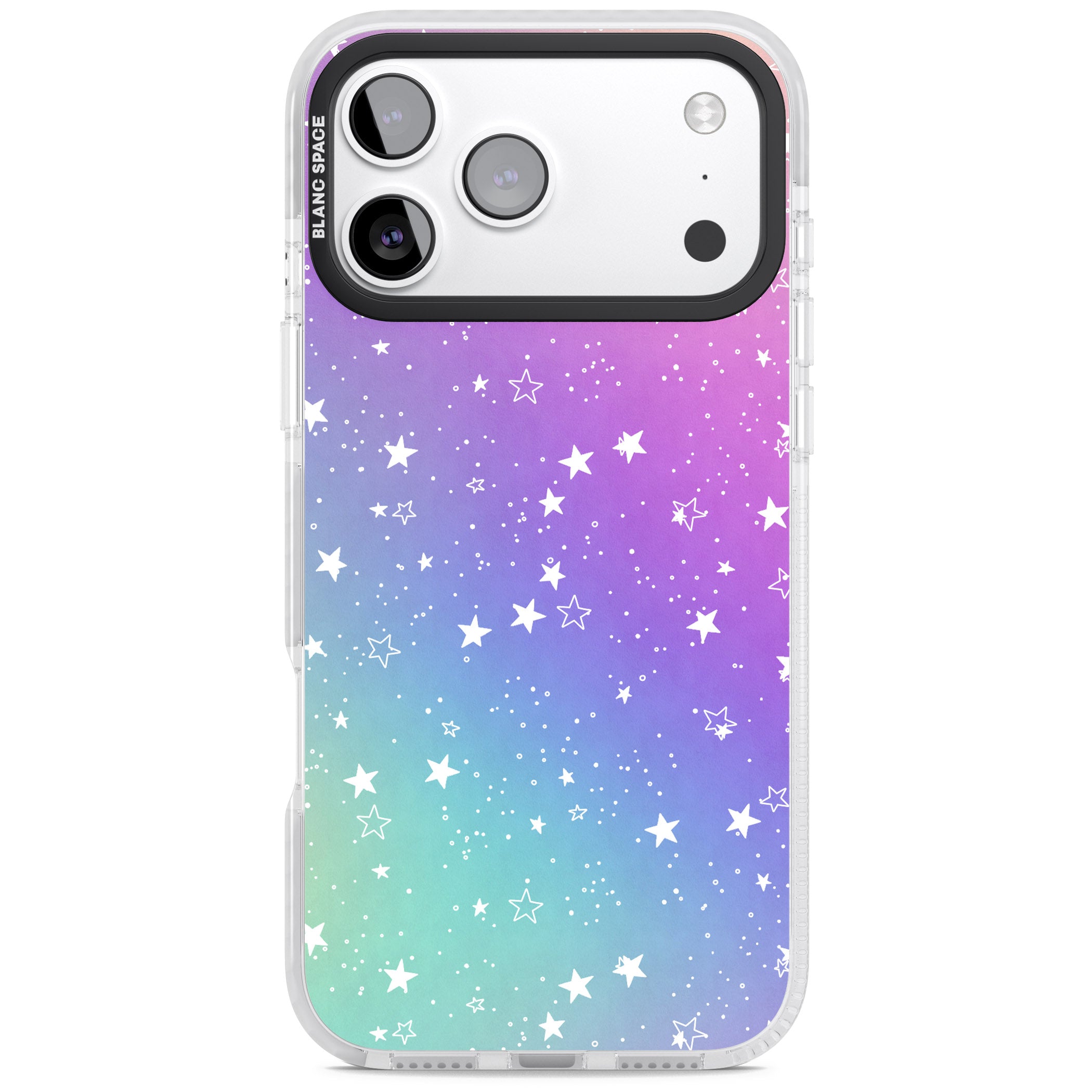 Pastel Starry Sky iPhone 17 Pro Impact Clear Phone Case