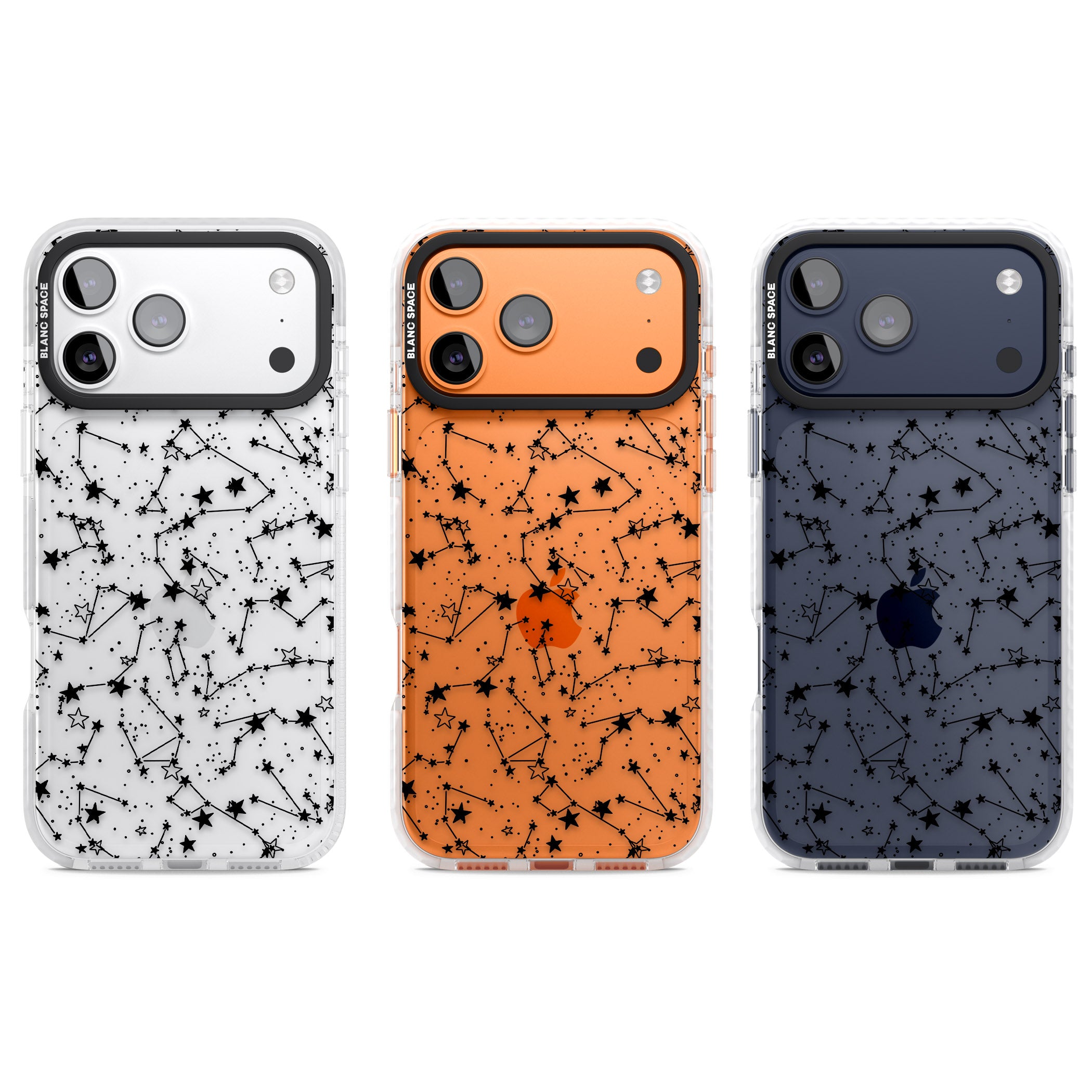 Midnight Constellations iPhone 17 Pro Impact Clear Phone Case APT Impact Protection